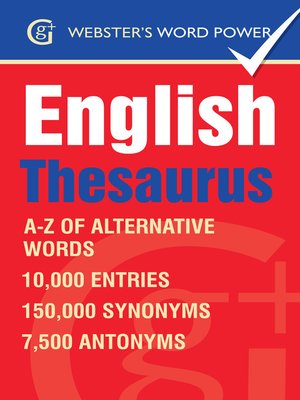 cover image of Webster's Word Power English Thesaurus